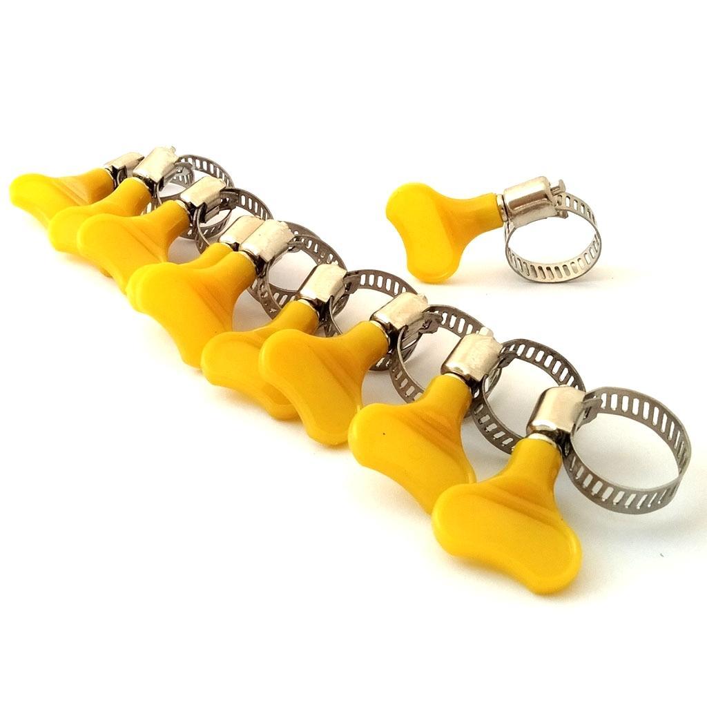 60Piece Tube Clamp Fit Tube O.D Handle Clamp Stainless Steel Hose