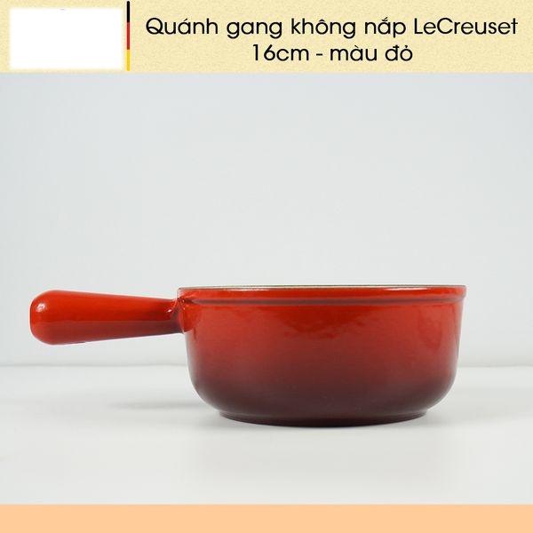 Quánh Gang Le Creuset, Size 16cm, Tay Cầm Cách Nhiệt, Quánh Nấu Bột Cho Bé, Dẫn Nhiệt Tốt, Dùng Cho Mọi Loại Bếp