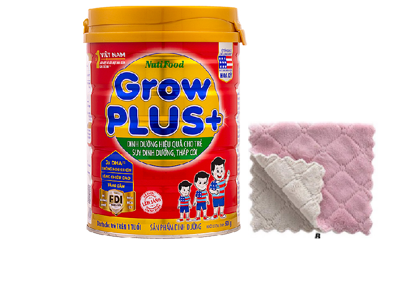 Sữa GROW PLUS đỏ 900g -Tặng ngay khăn đa năng