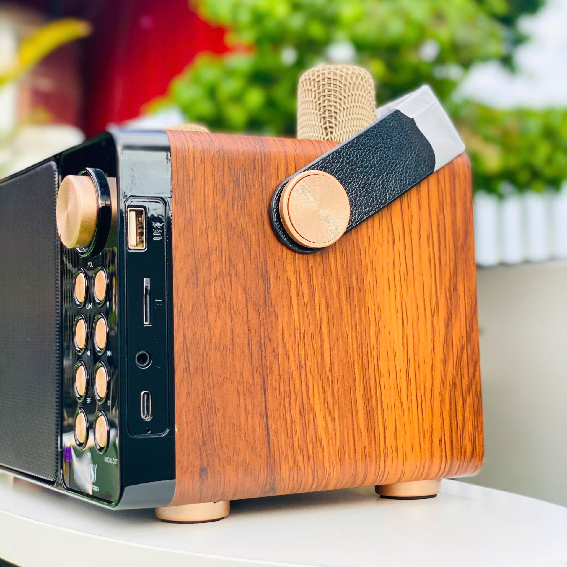 Loa Xách Tay Bluetooth YS-314, Công Suất 40W, Thiết Kế Nhỏ Gọn, Âm Thanh Cực Hay, Bass Căng, Kèm 2 Micro Không Dây Karaoke Cao Cấp, Bảo Hành 6 Tháng, Hàng Chính Hãng