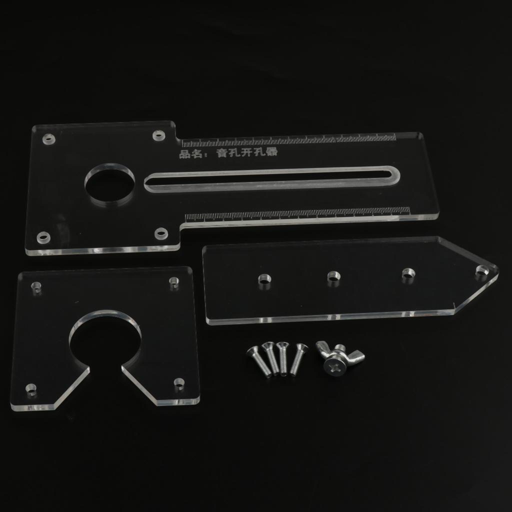 Transparent Guitar Auxiliary Template for Guitar Soundhole Making Production