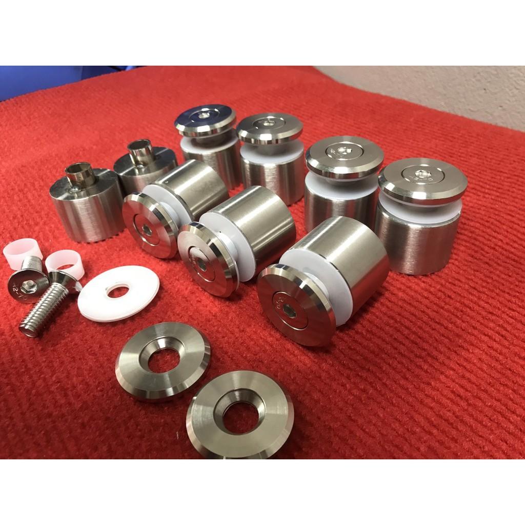 Ốc bắt kính phi 38,pát bắt cầu thang inox 304