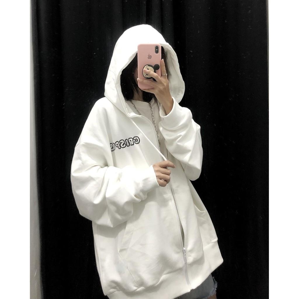 Áo Khoác Nỉ Bông CRISPUS Dây Kéo Form Rộng Unisex