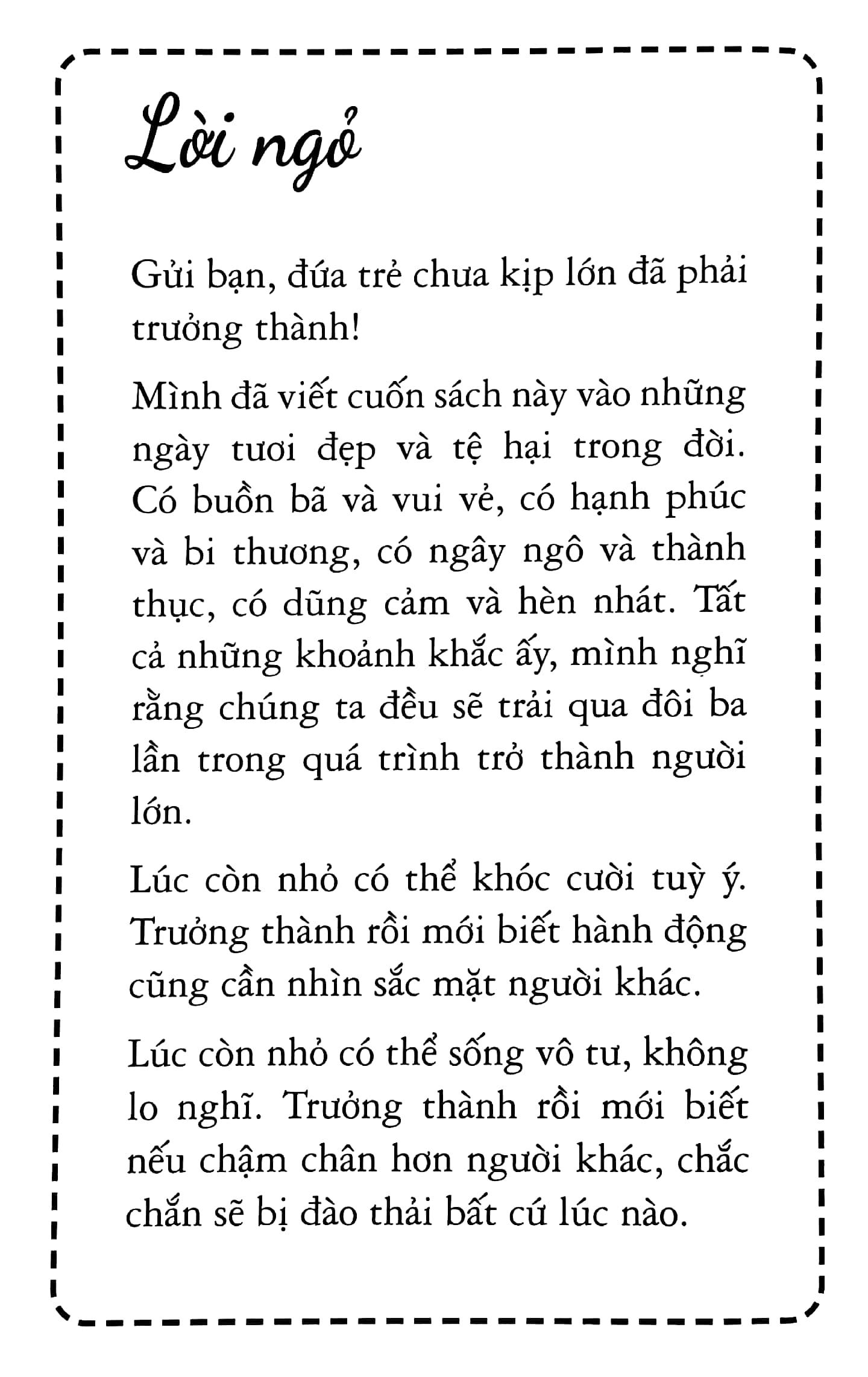 Chưa Kịp Lớn Đã Phải Trưởng Thành (Tái Bản 2022)