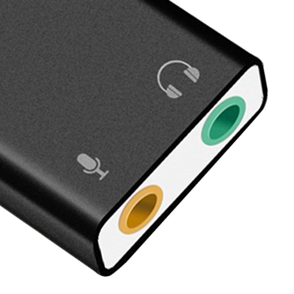 USB 2.0 Virtual 7.1 Channel Audio Sound Card Adapter For Laptop PC