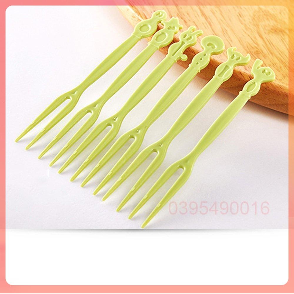 Set 50 chiếc dĩa cắm thức ăn, hoa quả hót hít siêu dễ thương , tăm nhựa xiên hoa quả tiện ích bền chắc, an toàn