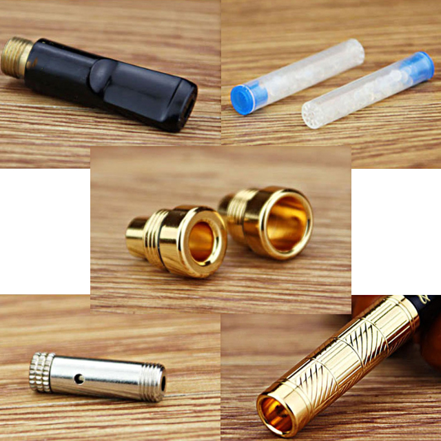 Tẩu Lọc Thuốc Cầm Tay Họa Tiết Hoa Văn Cao Cấp ZB-322 - Quà tặng cho sức khỏe nam giới