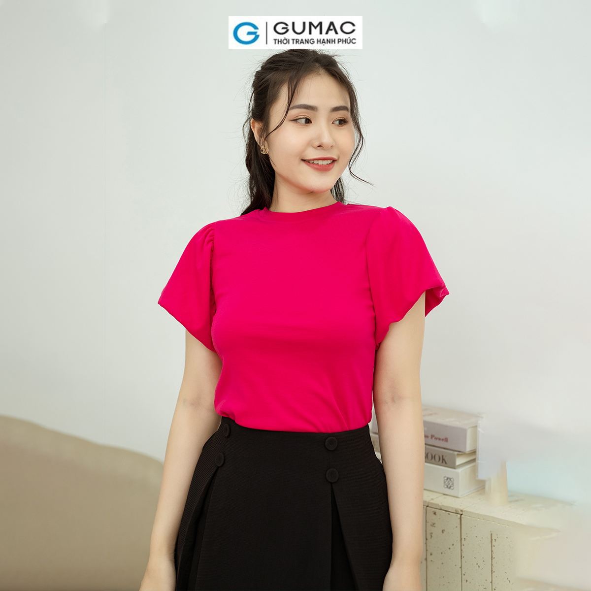 Áo thun tay phồng GUMAC ATD08033