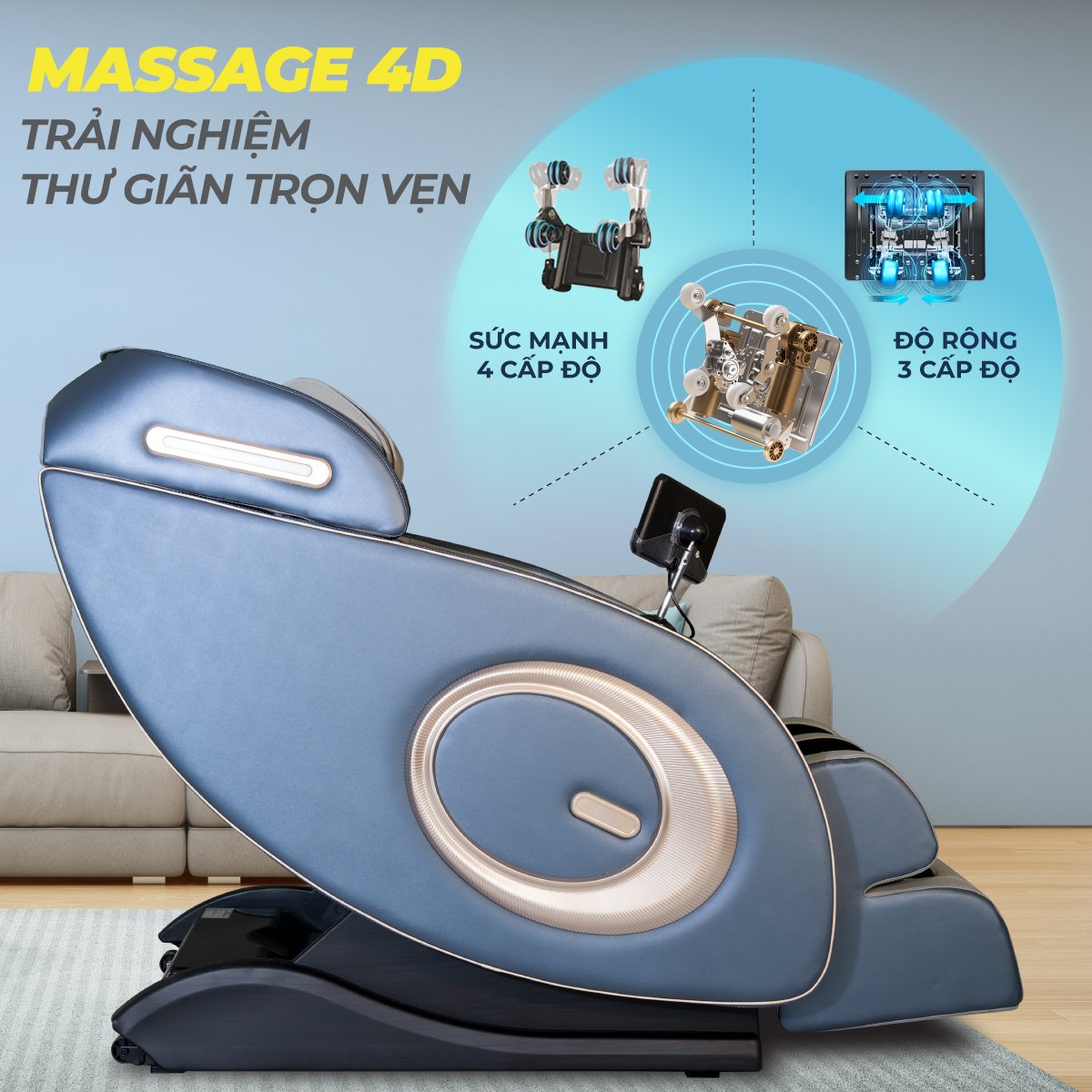 Ghế Massage ELIP Platin (Điều khiển giọng nói, ion âm)