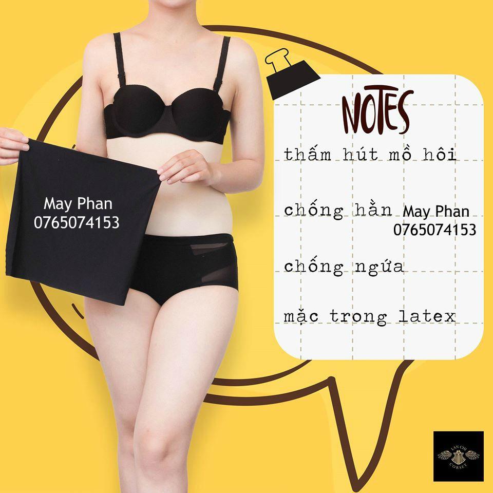Áo áo lót mặc trong latex corset chống hằn ngứa. thấm hút mồ hôi tốt