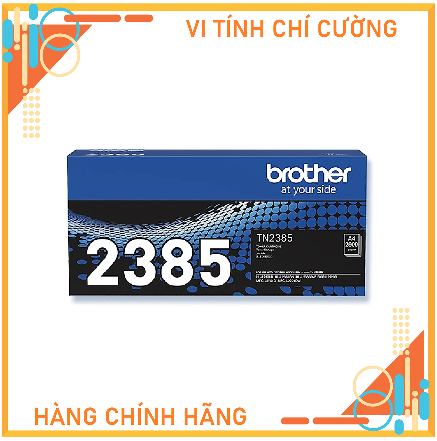 Hình ảnh Brother TN-2385 Toner Mực Cho Máy In HL-L2321D, HL-2361DN, HL-2366DW, MFC-L2701D, MFC-L2701DW - Hàng Chính Hãng