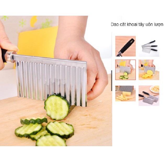Dao Cắt Khoai Tây, Củ Quả Lượn Sóng Tiện Lợi