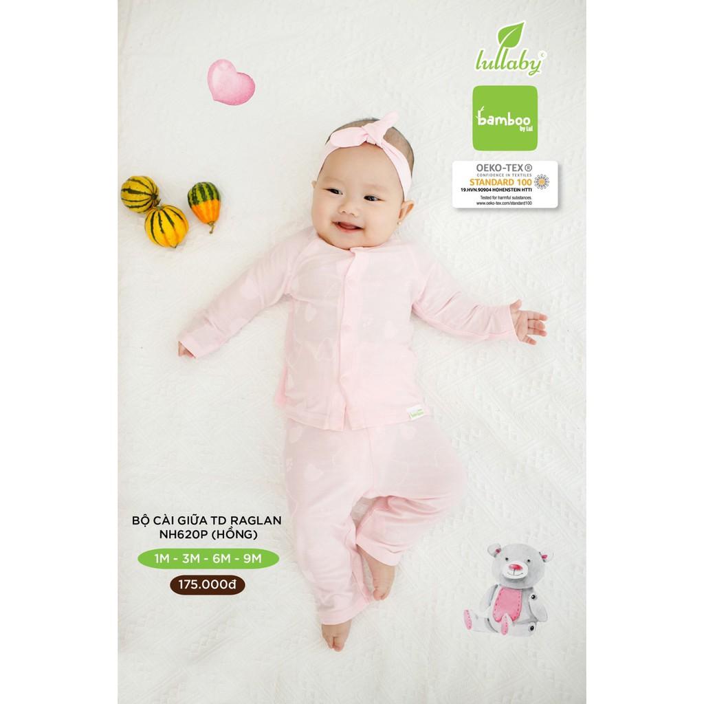 Đồ bộ cài giữa Lullaby cho bé gái NH620P Hồng