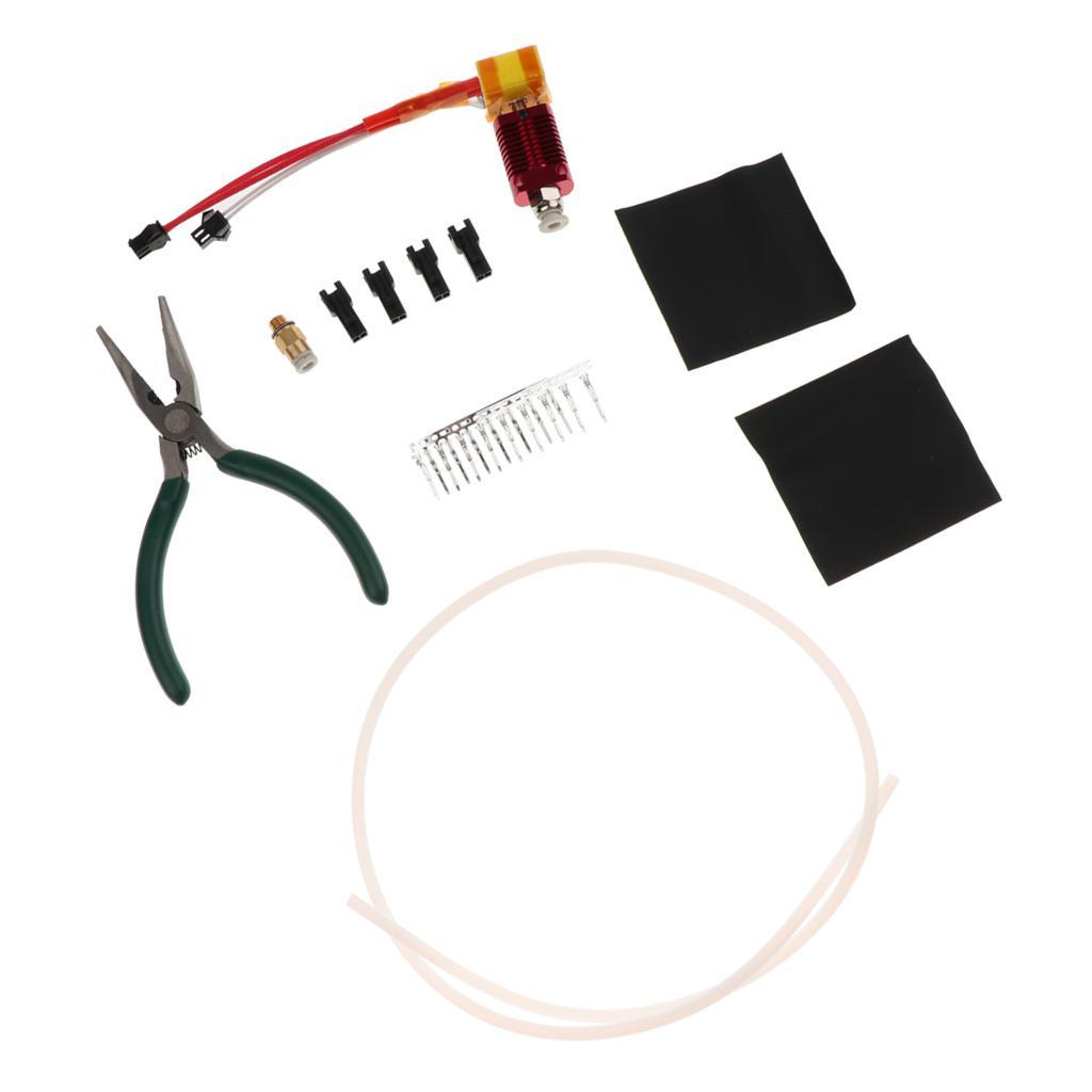 1 Piece 3D Printer Nozzle Kit Upgrading Extruder Hot End Assembled for CR-10, CR-10S