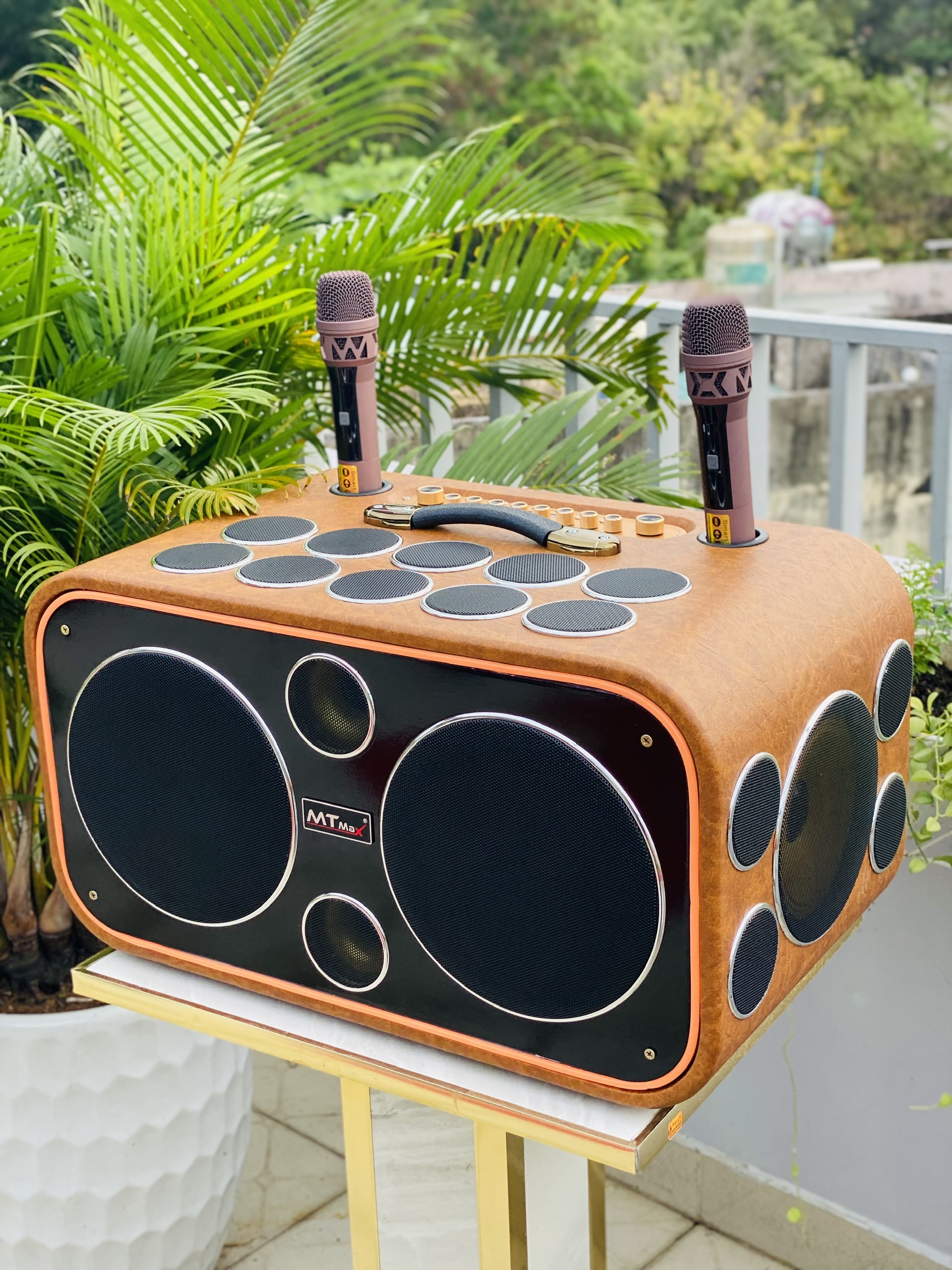 Loa Xách Tay DVT 24 Đường Tiếng Kraoke, Công Suất Cực Đại Siêu Trầm 700W Mã Lực Bass Cực Mạnh ,25 Loa 2 Bass 25cm Siêu Trầm, Âm Thanh Sáng Ấm, Bluetooth 5.0, AUX, USB, Bộ Xử Lý DSP Echo, Delay, Rever Bọc Da Sang Trọng Hàng nhập khẩu