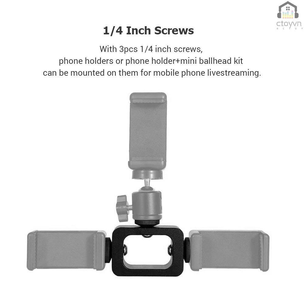 Giá đỡ kim loại mở rộng 3 chân với ốc vít 1/4 inch hỗ trợ live stream