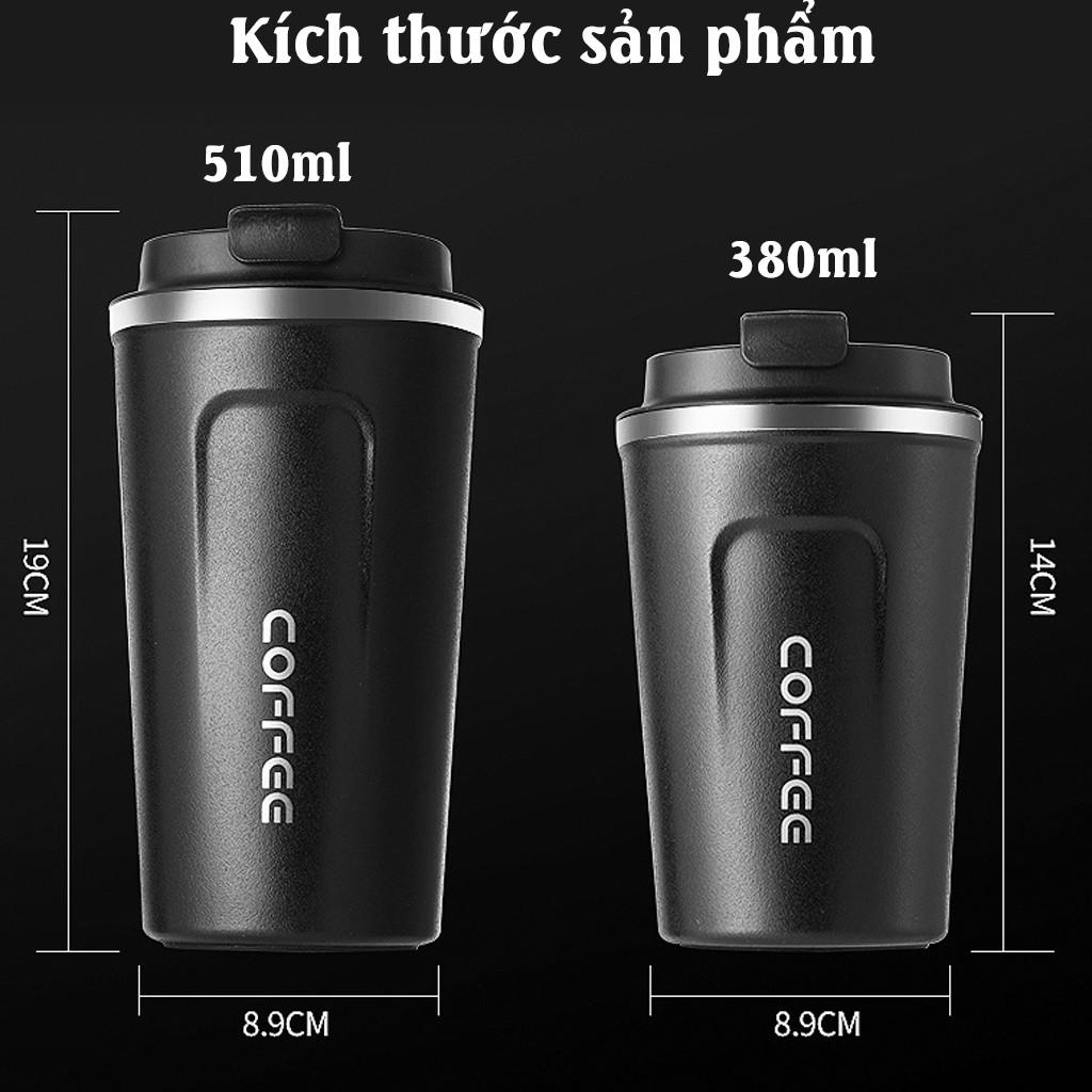 Cốc Giữ Nhiệt Coffee Holic Dung Tích 510ml Giữ Lạnh 6 Tiếng, Cốc Đựng Nước Khắc Tên Và Nội Dung, Chống Tràn Khi Rơi