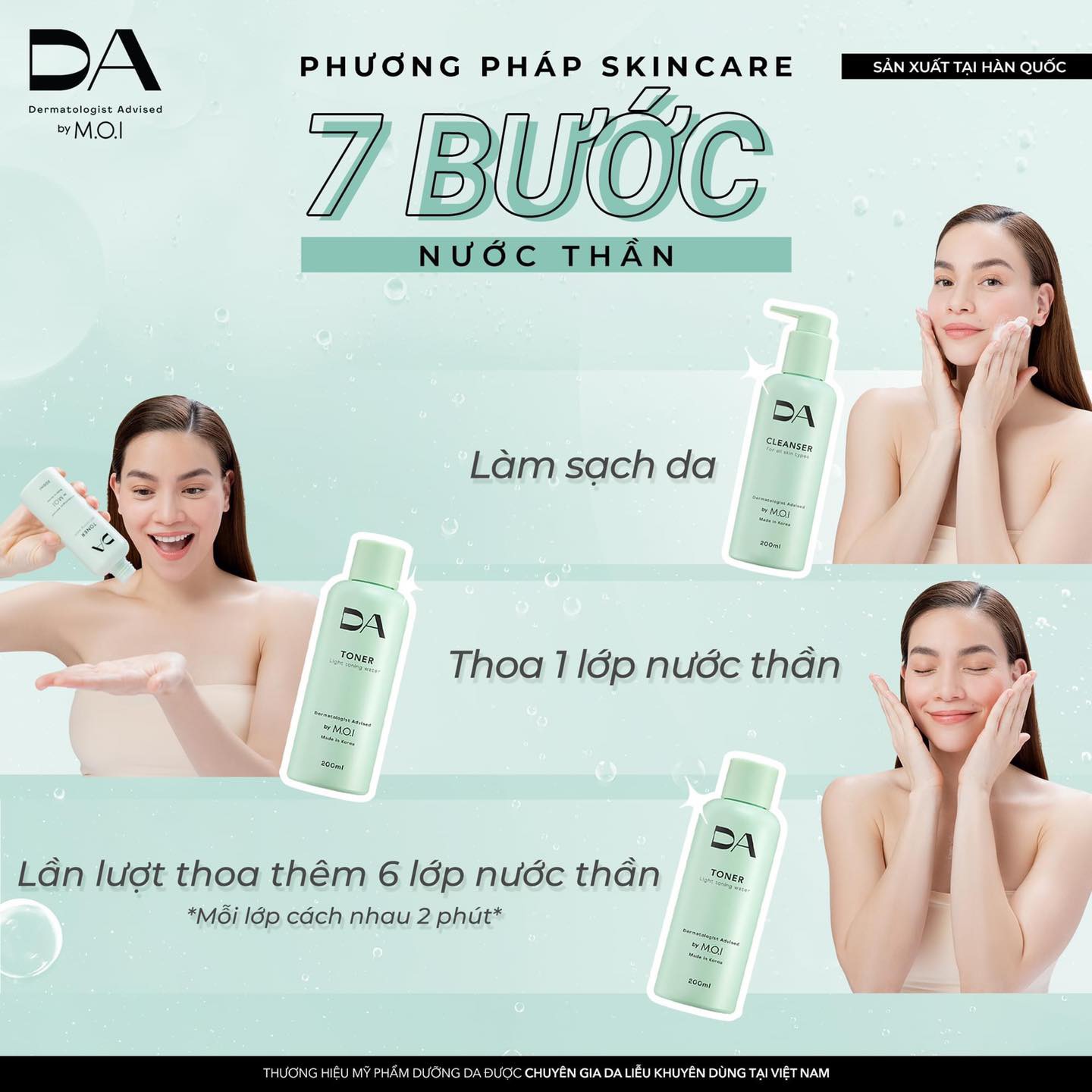 Bộ đôi chăm sóc da DA BY M.O.I làm sáng, cấp ẩm sâu phù hợp mọi loại da