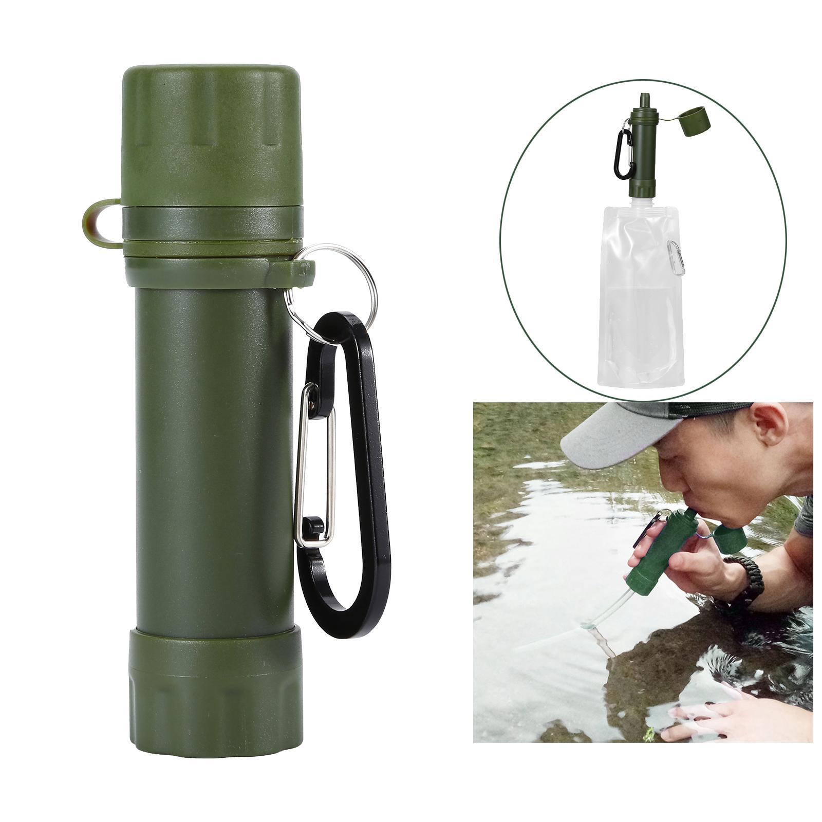 3 Pieces Portable Water Filter Straw Filtration Outdoor Survival Camping
