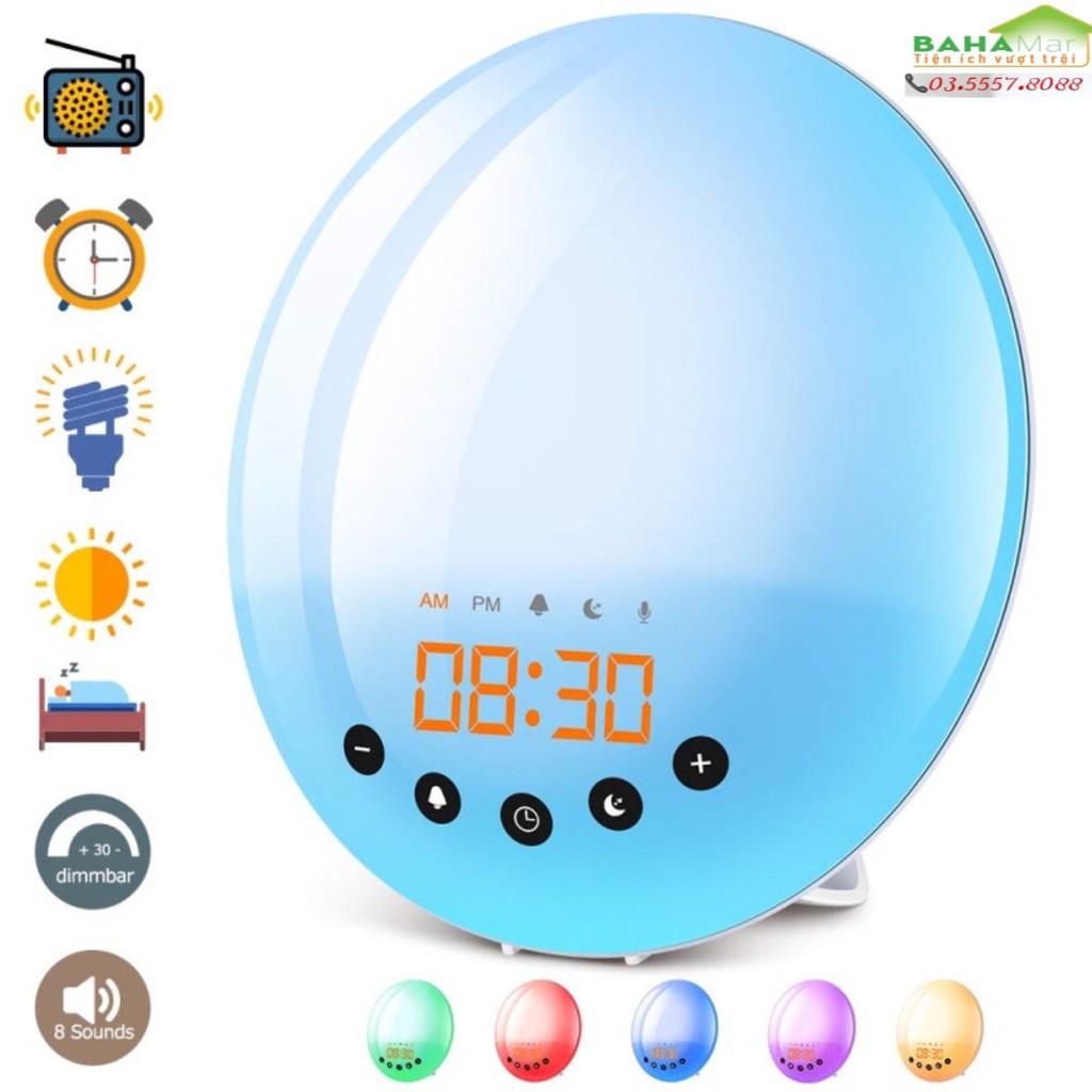 MẶT TRỜI THÔNG MINH - ĐỒNG HỒ BÁO THỨC ĐỔI MÀU NGHE FM VÀ GHI ÂM "BAHAMAR" được dùng vừa làm đồng hồ báo thức, nghe nhạc