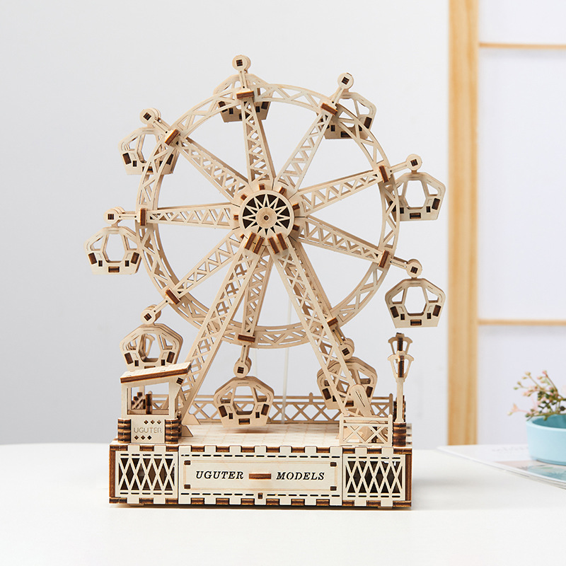 Mô hình Hộp nhạc Bánh xe Đu quay Hạnh phúc Happy Ferris Wheel T710