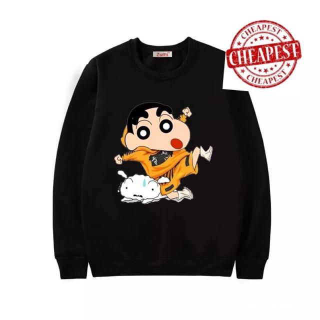 Áo nỉ sweater nam nữ Shin bạch tuyết có bigsize
