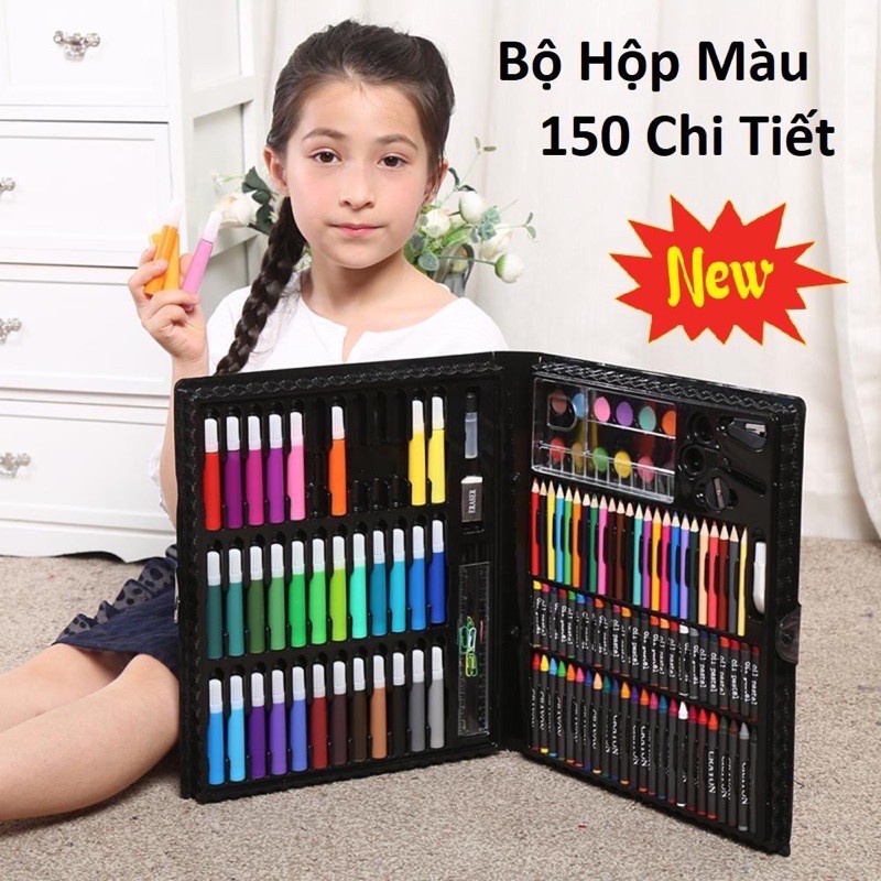 Hộp Bút Chì Màu 150 Món Thỏa Sức Sáng Tạo Hội Họa Cho Bé