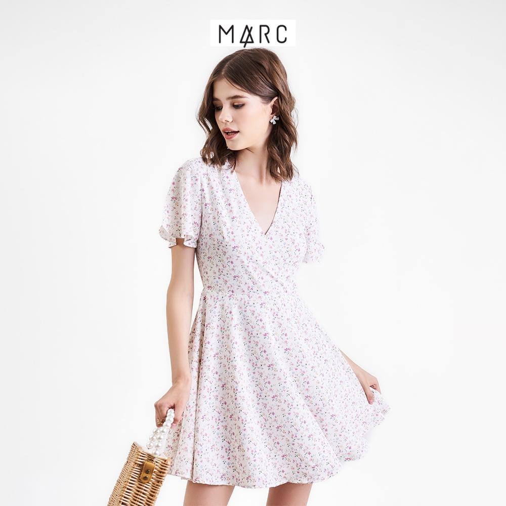 Đầm nữ MARC FASHION mini đắp chéo tay cánh tiên CBMH094222