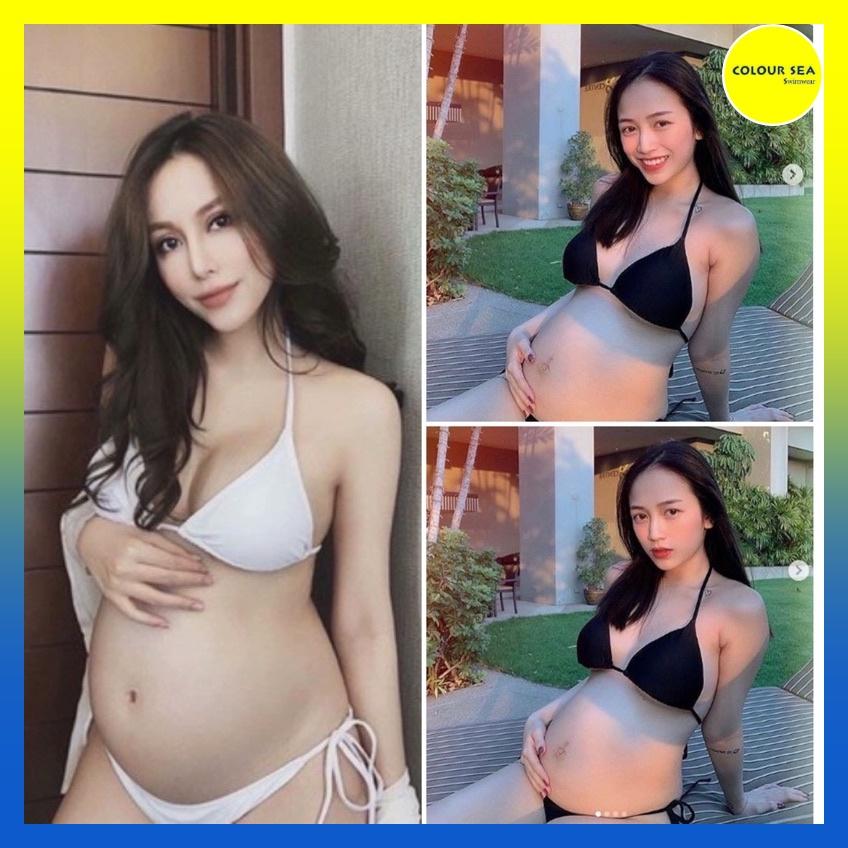 Bikini 2 mảnh tam giác basic màu đen