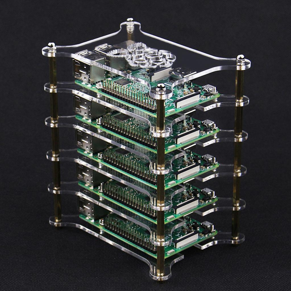 Acrylic Clear Case 3 Layer Enclosure for Raspberry Pi 3 Model B B+ / Pi 2
