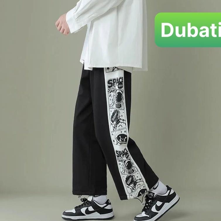 QUẦN JOGGER NAM NỮ UNISEX CHẤT NỈ DÀY DA CÁ ỐNG SUÔNG RỘNG BOOM SPACE RÚT DÂY PHONG CÁCH CAO CẤP MỚI - DUBATI FASHION