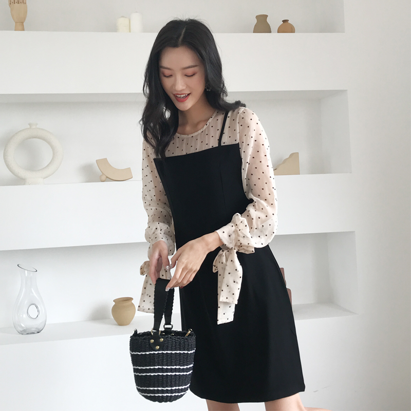 Đầm phôi voan bi style Hàn