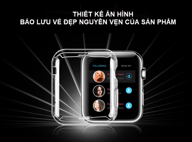 Bộ 2 Case Ốp Dẻo Silicon Dành Cho Apple Watch 44mm Series 4 (Chống Va Đập Trầy Xước, Chống Bụi, Bảo Vệ Viền Và Mặt Đồng Hồ)