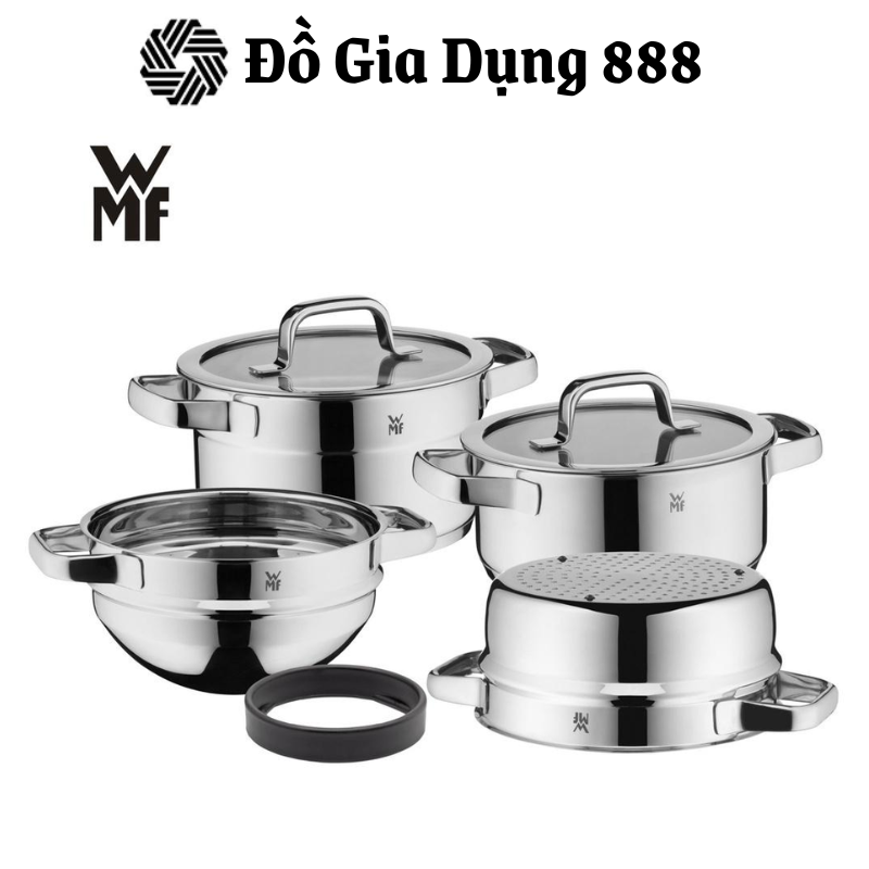 Bộ nồi WMF Compact Cuisine 4 Món Chất Liệu Thép Cromargan Không Gỉ - 0798046380