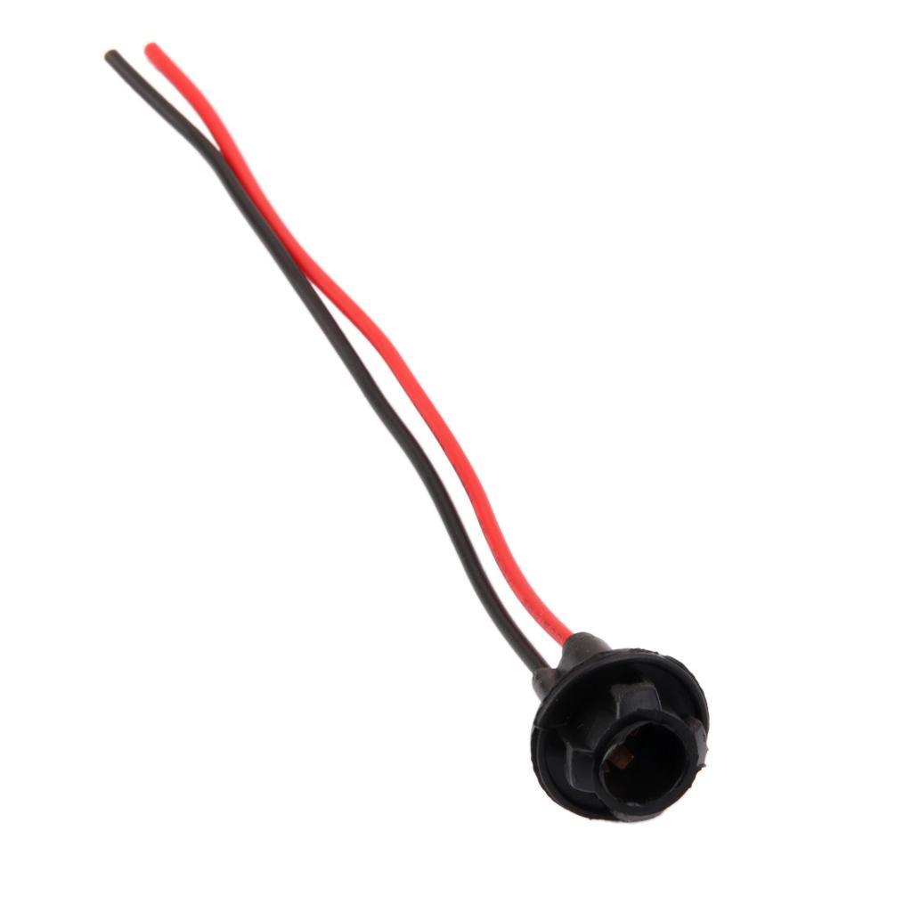 10 Motorcycle Car T10 Light Bulb Board Sockets Plug Connector Holder