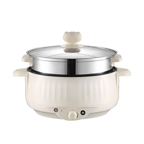 Nồi lẩu điện 4.0L Mishio MK275 Tặng Xửng Hấp Inox 304 Nấu Nhanh Tiện Lợi