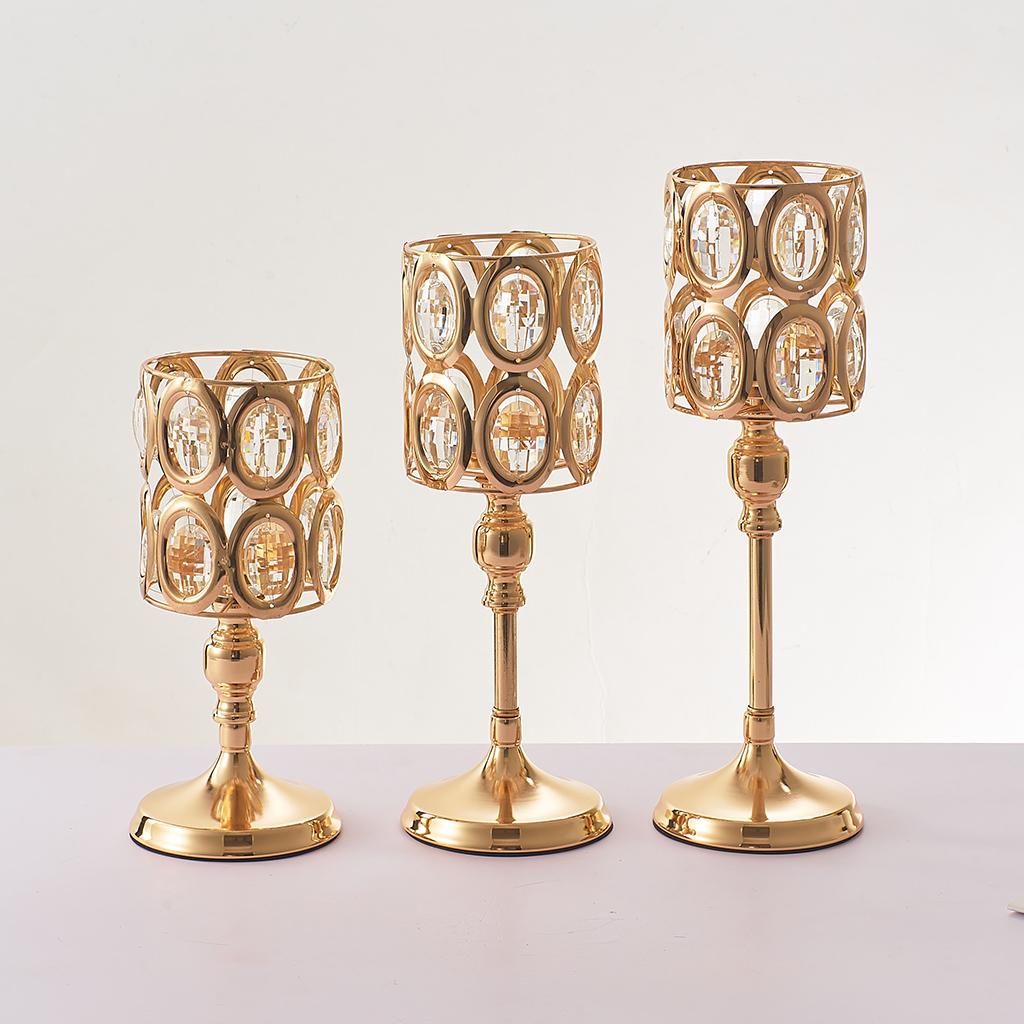 Mosaic Crystal Candle Holder Tea Light Candelabra Wedding Party Centerpieces