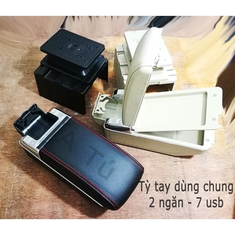 Vinfast Fadil Hộp Tỳ Tay Dành Cho Xe Vinfast Fadil 2019 2020- có cổng cắm USB màu đen