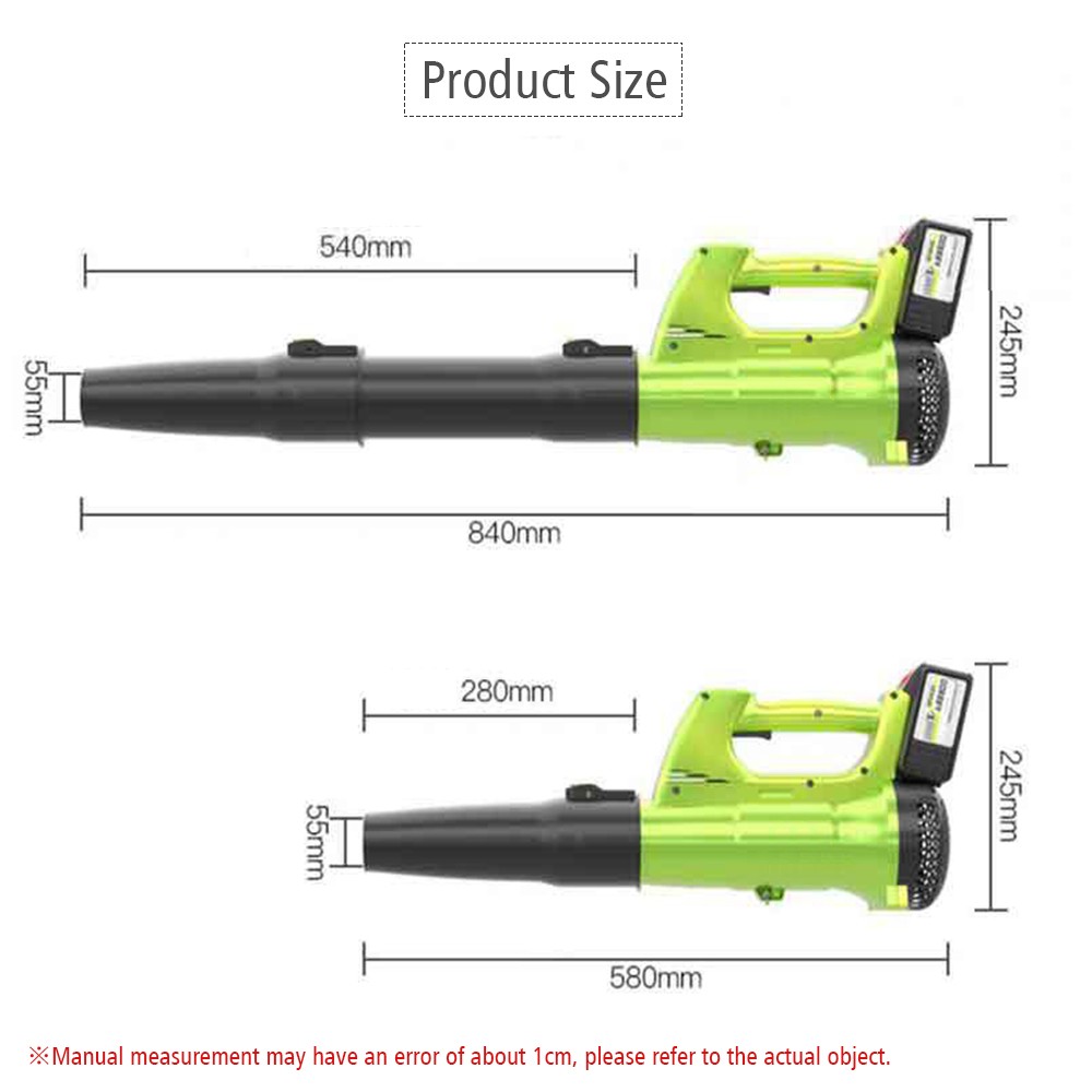 Máy Thổi Lá Siêu Mạnh Pin Lithium 21V Cordless Leaf Blower