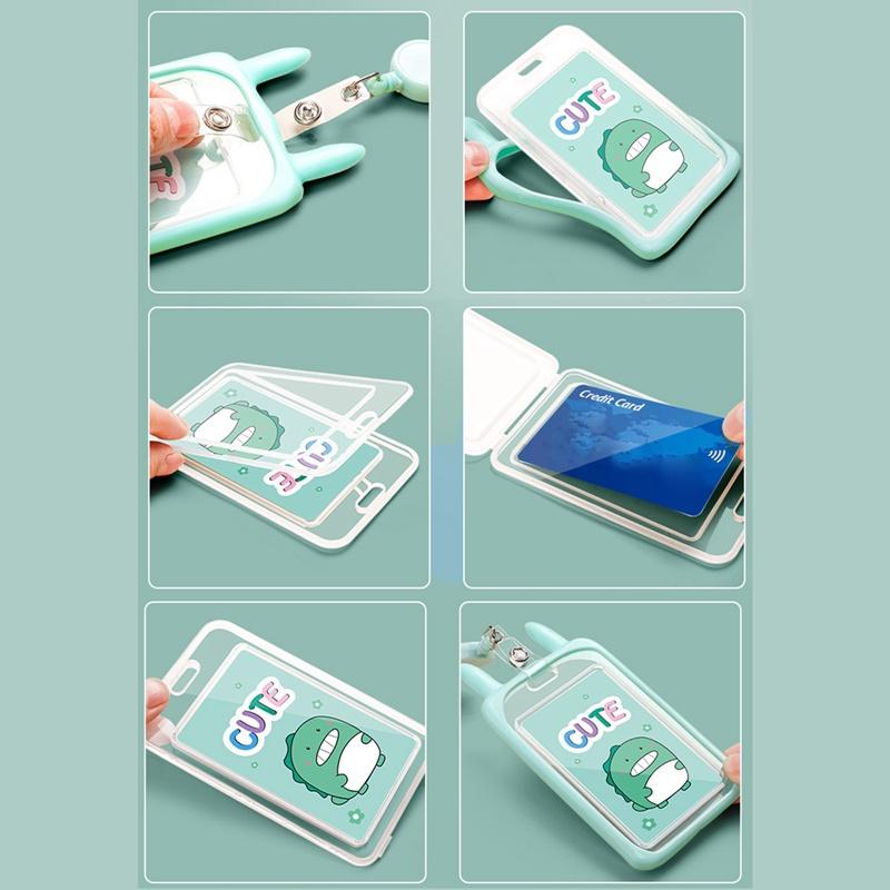 Tmdbyx Dây Đeo Thẻ Học Sinh/Sinh Viên Trong Suốt Mềm Mại Có Thể Thu Gọn 37.7cm