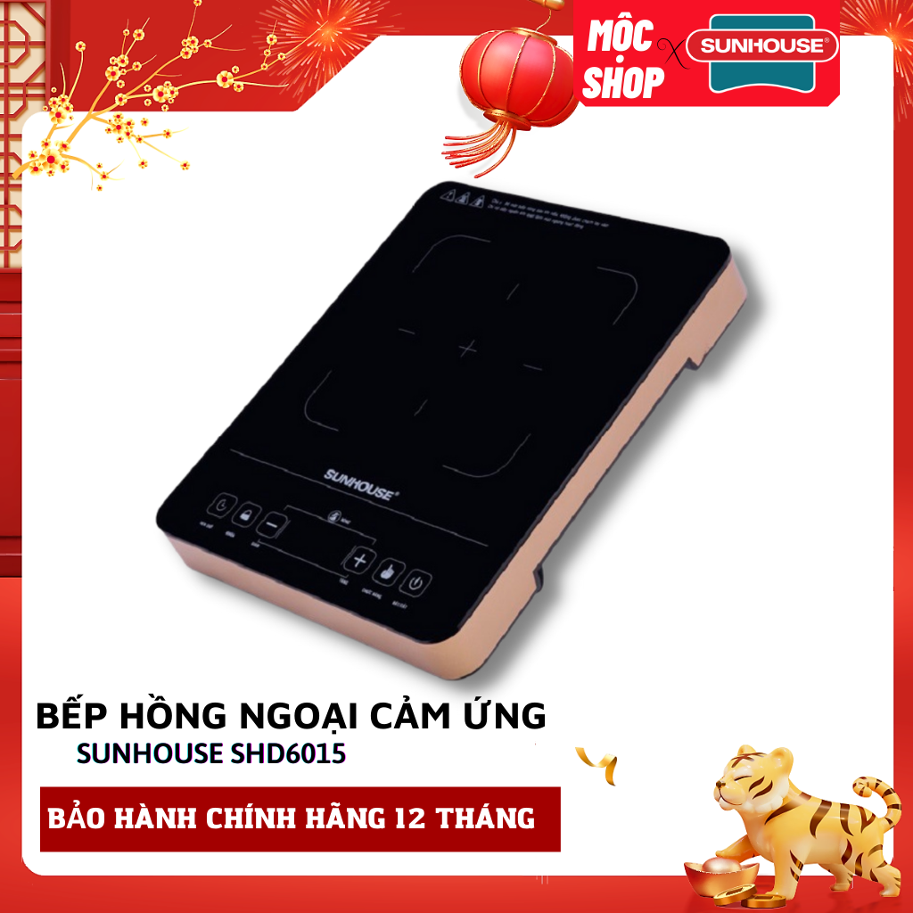 Bếp Hồng Ngoại Cảm Ứng Sunhouse SHD 6015 - Hàng chính hãng