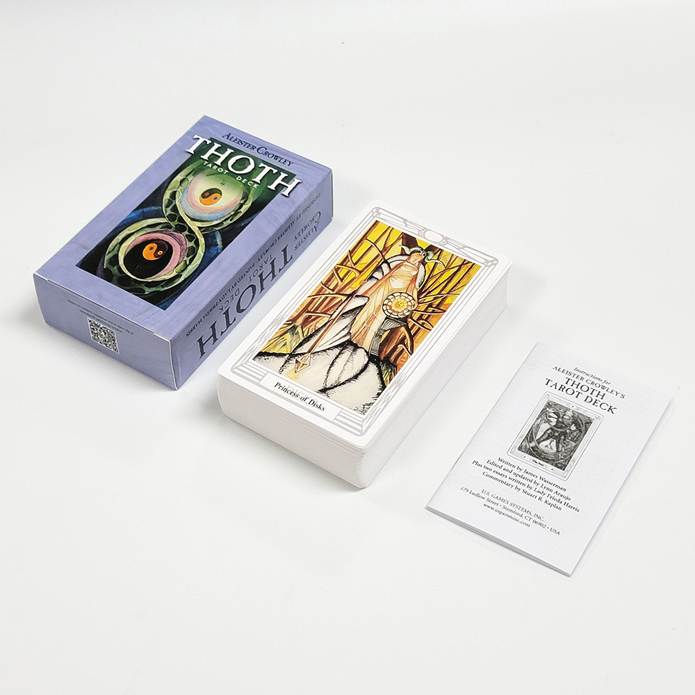 Bộ Bài Thoth Tarot 78 Lá Bài 7x12 Cm Tặng Đá Thanh Tẩy