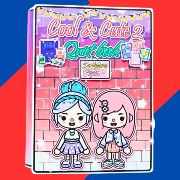 Đồ Chơi Bóc Dán - Cool &amp; Cute 2 Quiet Book - Obia