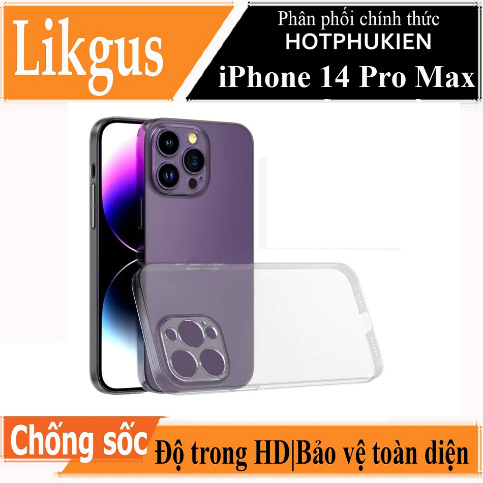 Ốp lưng chống sốc cho iPhone 14 Pro Max (6.7 inch) Likgus Crashproof giúp chống chịu mọi va đập - hàng nhập khẩu