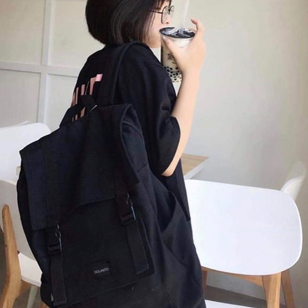 Balo Đựng Laptop BUMB BACKPACK Vải Canvas Chống Thấm Nước Thanh Lịch Unisex Đẹp Nam Nữ Đi Học Đi Chơi DOLANTO.