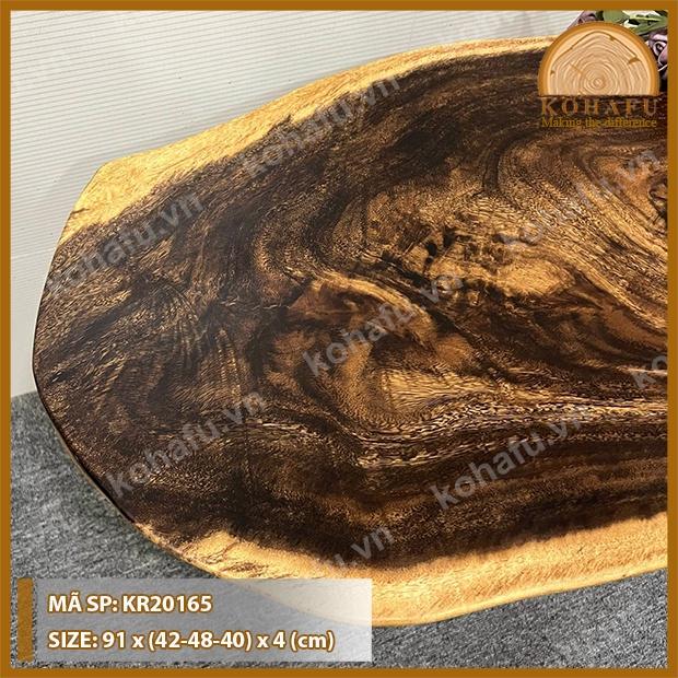 MẶT BÀN CAFE/ SOFA PHÒNG KHÁCH GỖ NGUYÊN TẤM KR20165