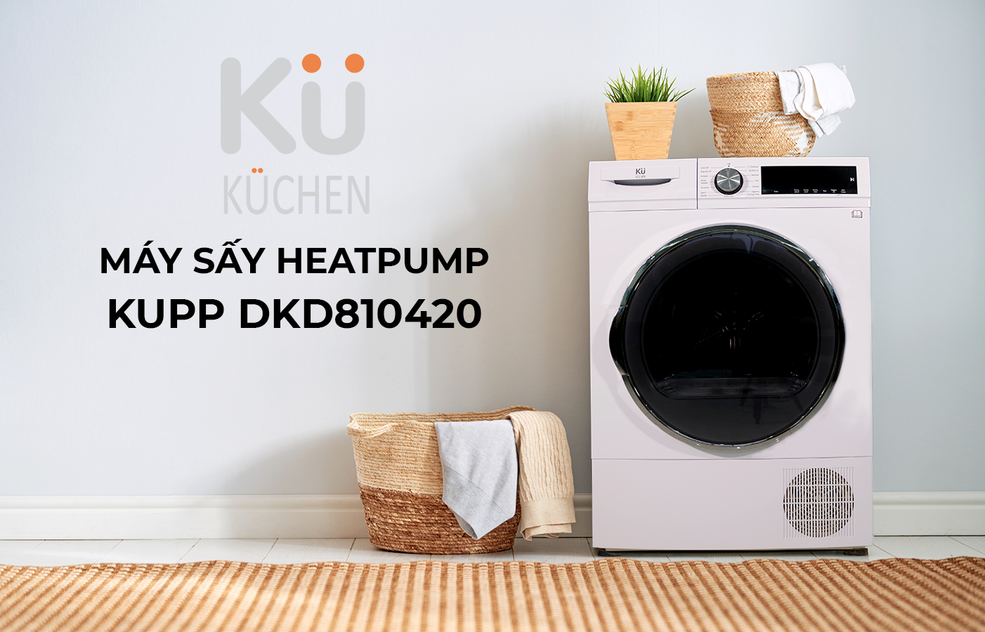 MÁY SẤY HEAT PUMP DKD 810420 - Hãng KUCHEN Đức - Hàng Chính Hãng - Chỉ Giao Hàng Tại Hồ Chí Minh