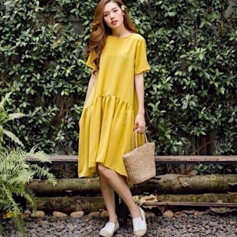 Đầm váy đuôi cá vàng nghệ