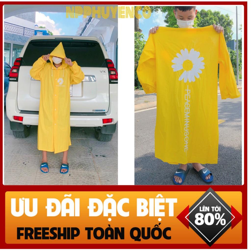 Áo mưa măng tô Hoa cúc - STYLE HÀN QUỐC-. SIÊU HOT 2021. .