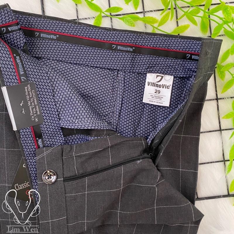 Quần Tây Beggi Kẻ Caro- Cạp - Quần Âu Nam -